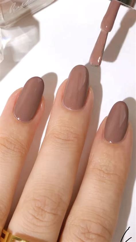 Brown Tone Nail Shade Nude Nails Beige Nails Subtle Nails