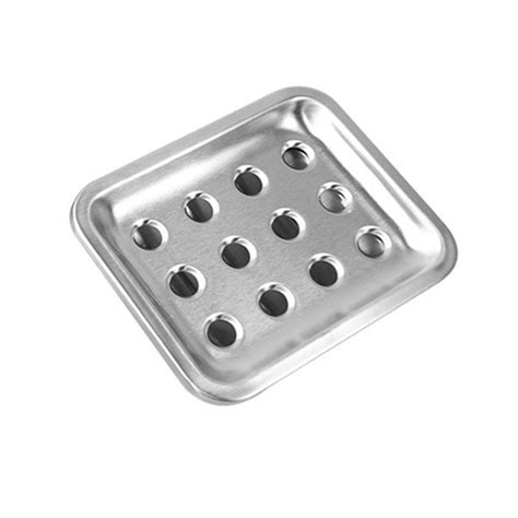 Double Layer Stainless Steel Soap Dish Tray Double Draining Soap Box