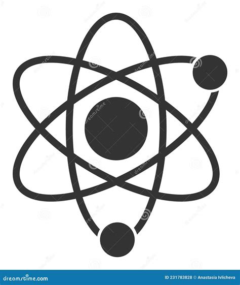 Atomic - Vector Icon Illustration Stock Vector - Illustration of ...