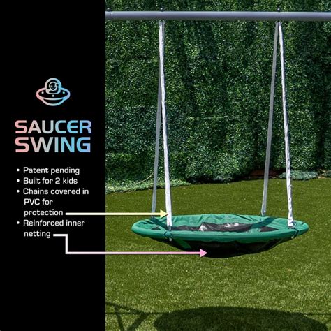 The Swing Company Rochester Metal Swing Set Reviews Wayfair