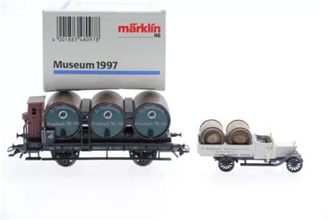 H M Rklin Museumswagen Gurkenfasswagen Mit Lkw Ac Boxcar Ovp M