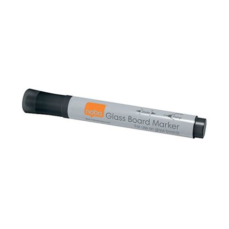 Buy Nobo Glass Whiteboard Marker Black Pack Of 4 1905322 From Codex