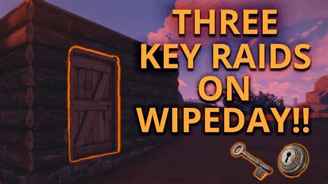 Three Solo Key Raids On Wipe Day Rust Survival Youtube