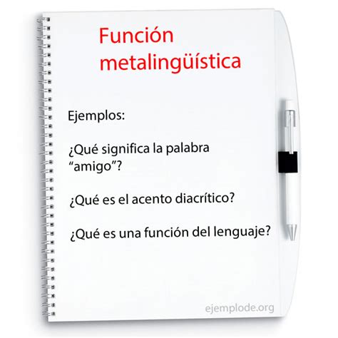Texto Metalinguistico - Ejemplos De Función Metalingüística – EFVHTB
