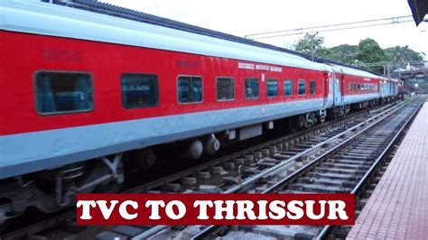 Trivandrum To Thrissur Journey Longest Rajdhani YouTube