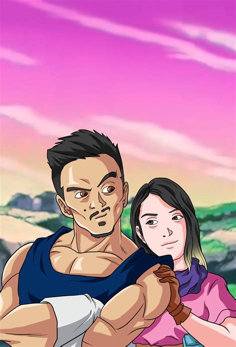 Dragon Ball Z Commission Couple Portrait By Ghenny Illustrations On Deviantart