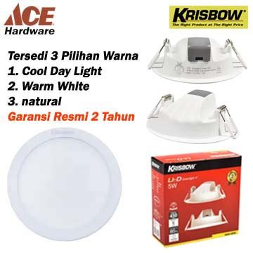 Jual Krisbow Lampu Downlight Led 4 Inci 5Watt Garansi Resmi Ace