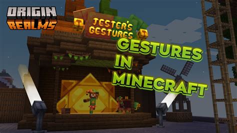 GESTURES In MINECRAFT Origin Realms Guide YouTube