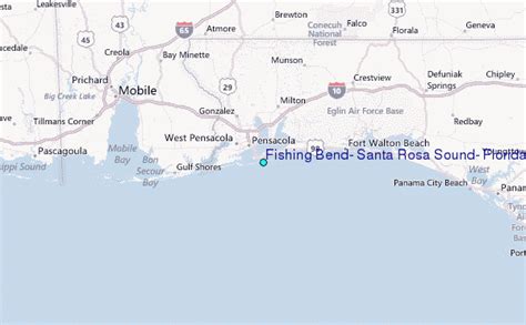 Fishing Bend Santa Rosa Sound Florida Tide Station Location Guide