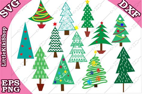 Christmas tree svg, Christmas tree clipart,Christmas Bundle By LittleKikiShop | TheHungryJPEG