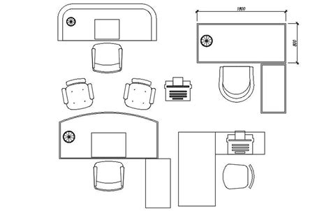 Office Cabin furniture cad blocks in AutoCAD, dwg file. - Cadbull