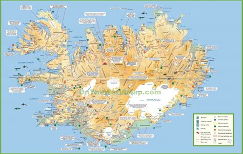 Free Printable Map Of Iceland