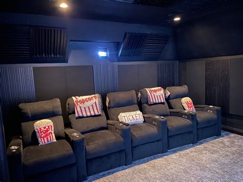 Row of 5 HT Design Theater Chairs Microfiber | AVS Forum