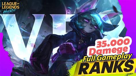 Vex Lol Wild Rift Rank Gameplay Youtube