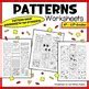 Types Of Patterns Handouts Elementary Art Patterns Worksheets Line