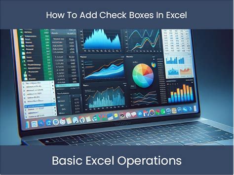 Excel Tutorial How To Add Check Boxes In Excel Excel