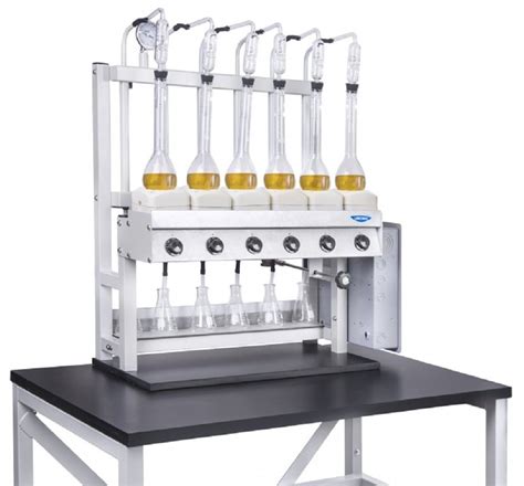 Borosilicate Glass Six Place Kjeldahl Distillation Apparatus At 14000