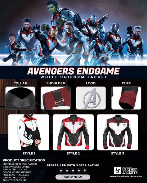 Avengers Endgame Jacket | Avengers Quantum Realm Jacket