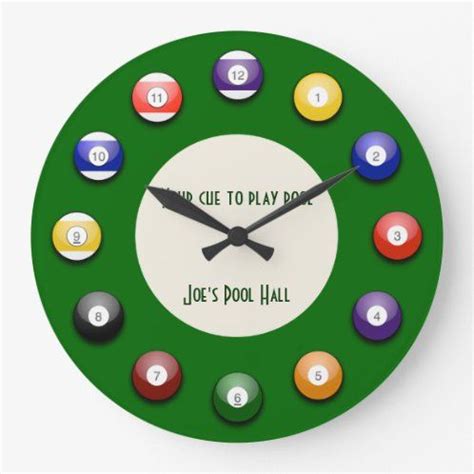 Billiard Balls Wall Clock | Zazzle