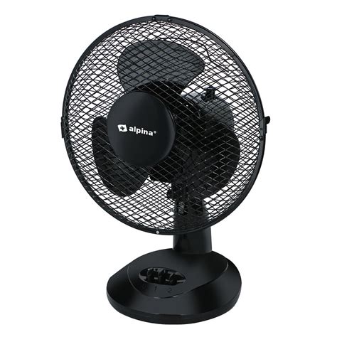 Tischventilator 23 Cm Schwarz 2 Positionen RestpostenOutlet