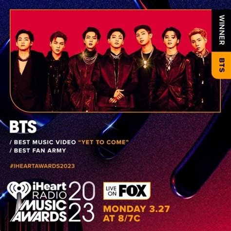 BTS Gana 2 Coronas En Los US 2023 IHeartRadio Music Awards Premiado