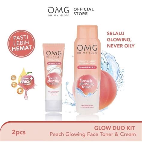 Omg Oh My Glow Peach Glowing Series Skincare OMG Treatment Package