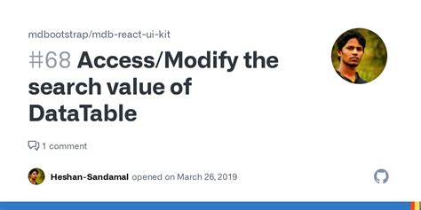 Access Modify The Search Value Of Datatable Issue Mdbootstrap