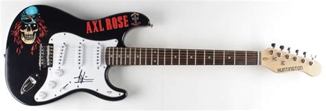 Guns N Roses Set Of Full Size Electric Guitars Signed By Axl Rose