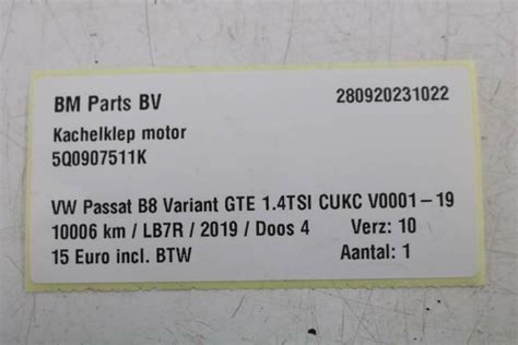 Kachelklep Motor VW Passat B8 Var GTE 5Q0907511K OnderdelenZoeker Nl