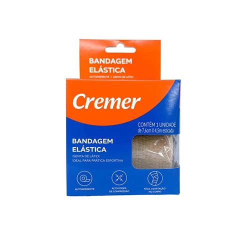 Bandagem El Stica Autoaderente Cm X M Bege Cremer