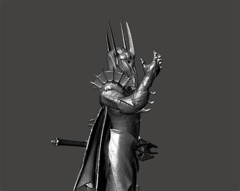 Sauron The Dark Lord Lotr Lord Of The Rings Hi Poly Stl D Model D