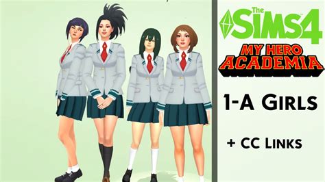 Sims 4 Class 1a Girls Cc Links Youtube