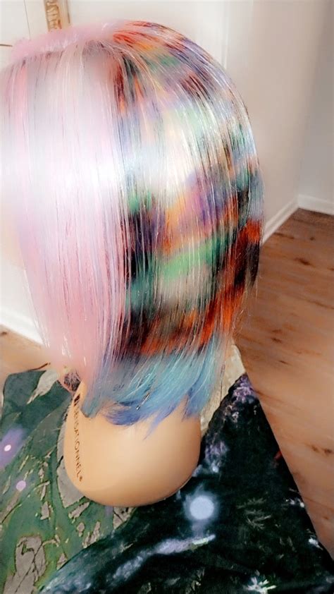 Custom Rainbow Wig - Etsy