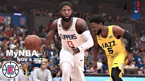 Nba K Los Angeles Clippers Vs Utah Jazz Mynba Nov Simulation