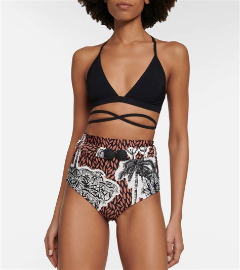 Johanna Ortiz High Rise Printed Bikini Bottoms Johanna Ortiz