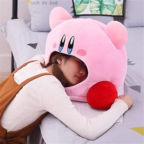 Kirby Mignon Charmant Dessin Animé Grande Bouche Peluches Peluche