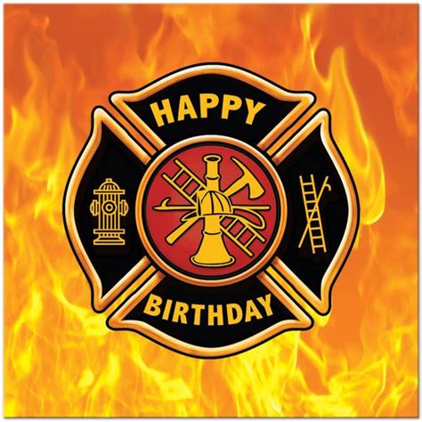 Firefighter Happy Birthday