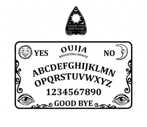 Ouija Board SVG, PNG, PDF, Ouija Spirit Board Game SVG