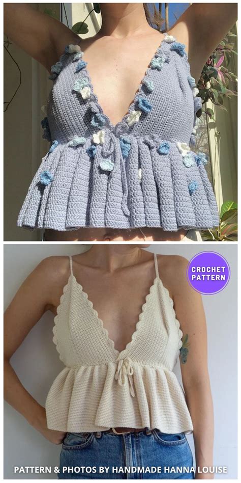 8 Crochet Ruffle Top Patterns For Women The Yarn Crew