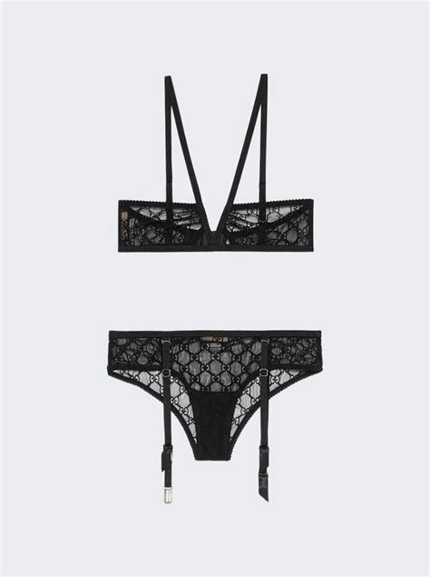 Gucci Love Parade Sheer Interlocking G Logo Print Lingerie Set ShopStyle