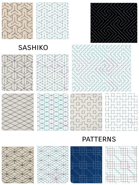 25+ Sashiko Sewing Patterns - PaullElliot