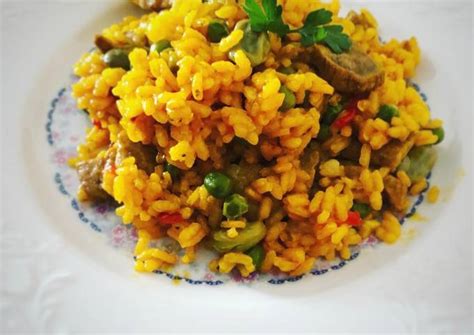 Arroz Con Carne De Cerdo Y Verduras Receta De Grego Monica Cookpad