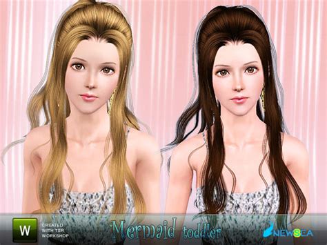 Newsea S Sweet Slumber Hairstyle Retextured By SJoko Sims 3 Hairs