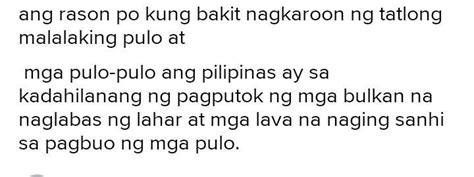 Bakit Nagkaroon Ng Tatlong Malalaking Pulo Ang Pilipinas Brainly Ph