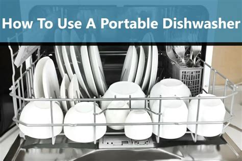 how to connect a portable dishwasher