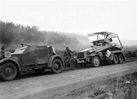 German light and heavy armored cars enabled scouts to gather vital ...