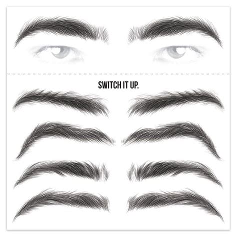 Printable Eyebrow Stencil For Thick Eyebrows Free Download And Print