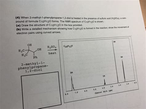 Solved When Methyl Phenylpropane Diol Is Heated Chegg