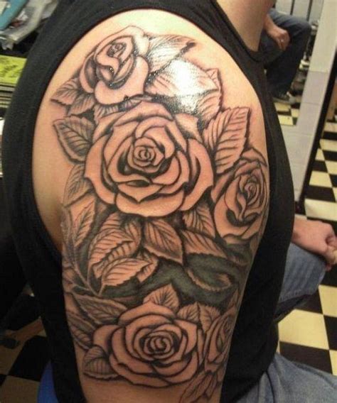 Tatuajes Calaveras Y Rosas Hombre