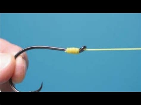 Simplest Hook Knot Tecnique How To Tie A Hook Youtube